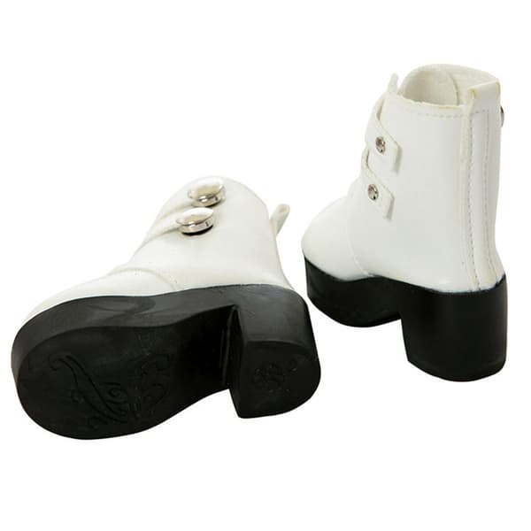 Tyg Skor 1/3 Doll Boots VIT White