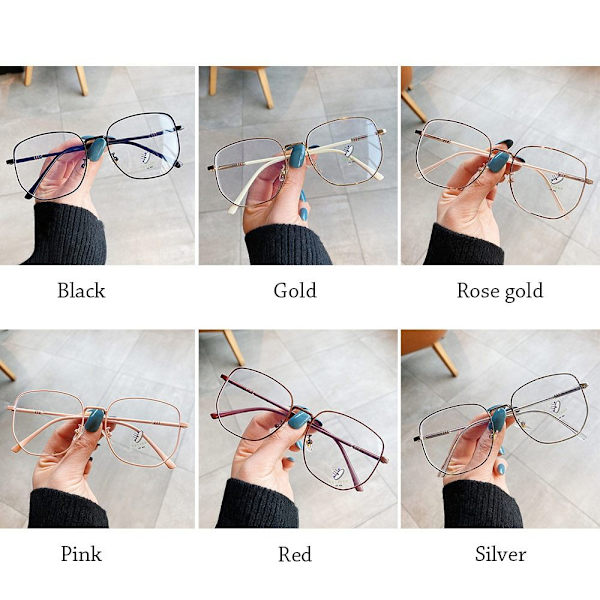 Anti-Blue Light Glasses Ylisuuret silmälasit SILVER Silver