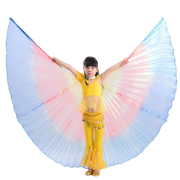 Belly Dance Wings Isis Wings RAINBOW OPEN OPEN Rainbow Open-Open