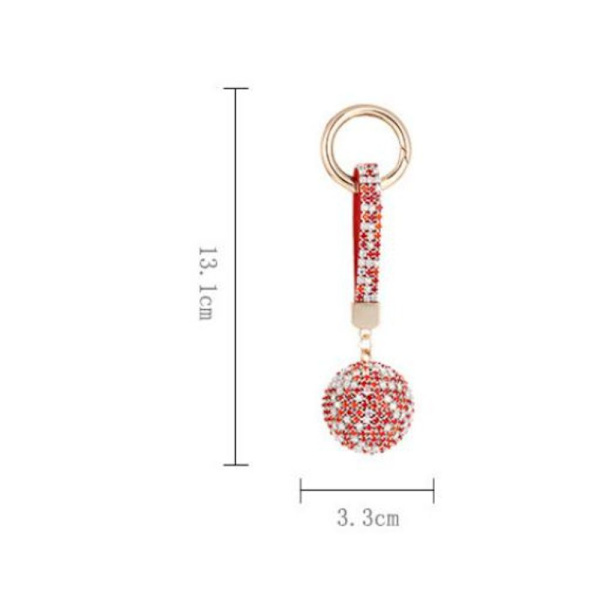 Crystal Key Ring Avaimenperä PUNAINEN red