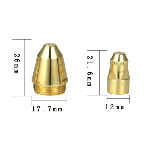 P80 Plasmaskjærebrennerspisser Elektrodemunnstykke 1,3 MM KALIBER 1.3mm Caliber