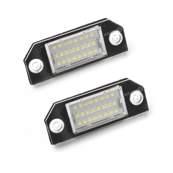 Nummerskylt Light Drl Daylight SVART 2ST 2ST Black 2Pcs-2Pcs