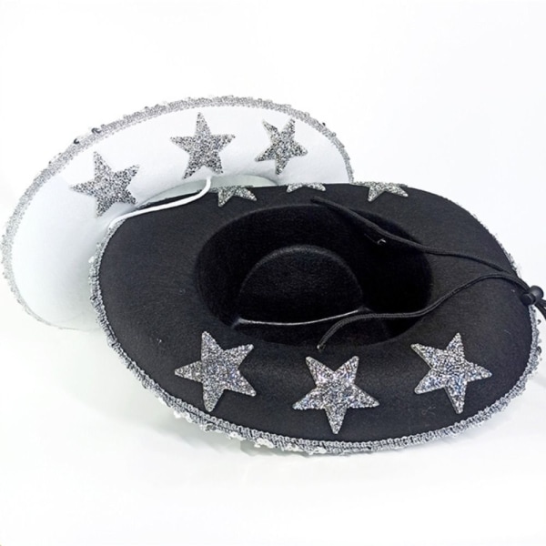 Cowboyhatt Festhattar SVART Black