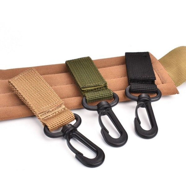 4 st Webbing ryggsäcksrem Quickdraw Karbinhake KHAKI STYLE 1 Khaki Style 1-Style 1