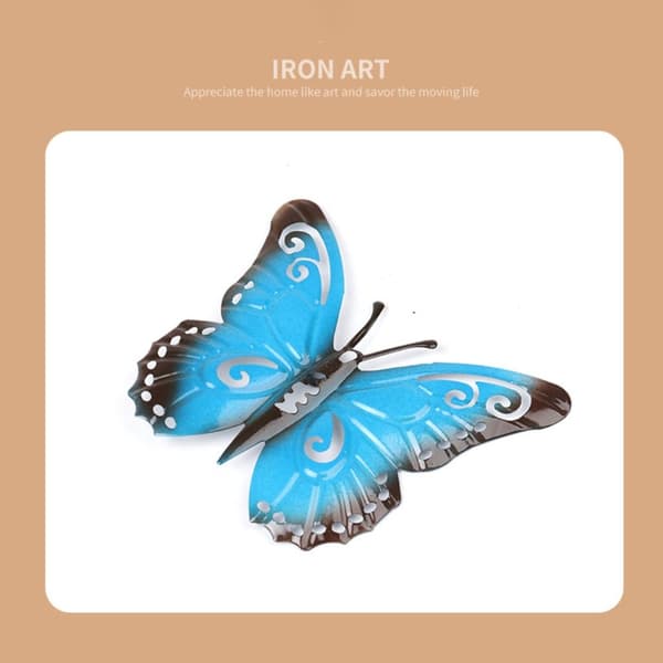 3kpl/5kpl Butterfly Wall Decor set MULTICOLOR multicolor