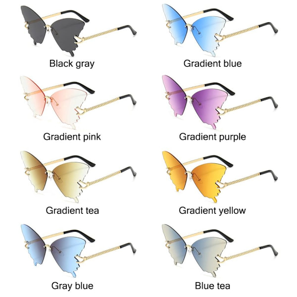 Butterfly Solbriller Gradient Solbriller GRADIENT TEA GRADIENT Gradient tea