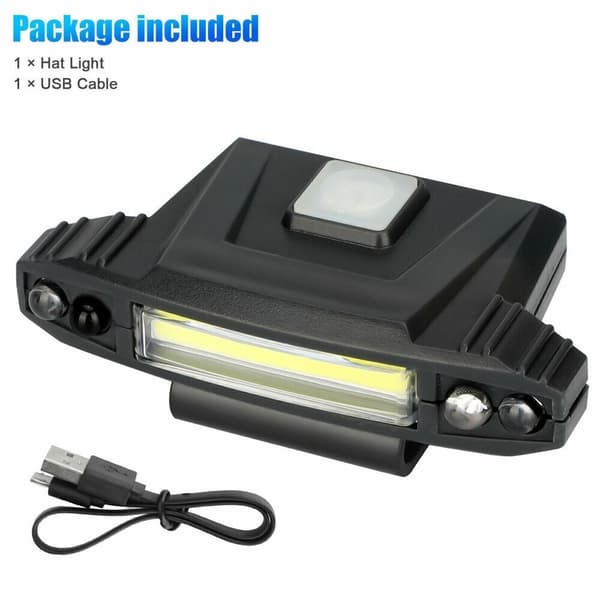COB Induksjon Hat Clip Light Cap Led Clip-On hodelykt