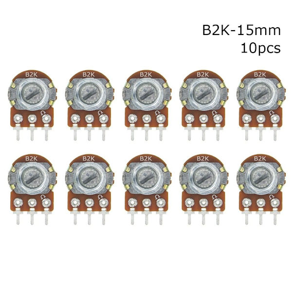 10 kpl lineaarinen potentiometri WH148N WH148 10 kpl B2K-15MM 10 kpl 10pcs B2K-15mm