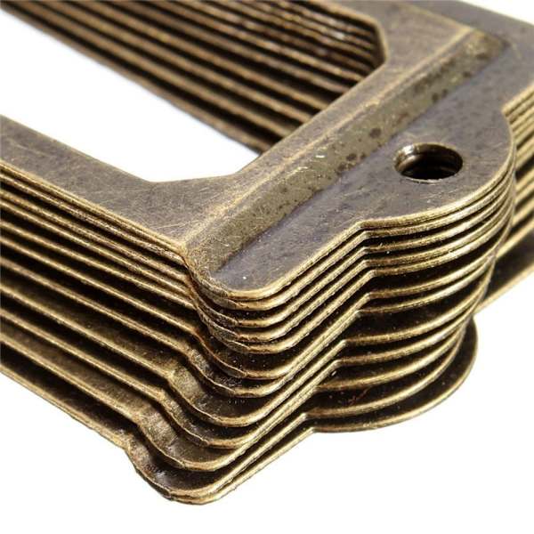 12 stk Skuffe Etiket Tag Etiket Holdere Træk Skab Ramme 12pcs