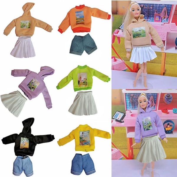 Doll Sweatshirt Outfits Handgjorda hoodies 4 4 4