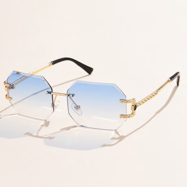 Polygonale solbriller Cutting Lens Solbriller GRADIENT LILLA Gradient Purple