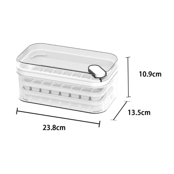 Ice Cube Bakke Isform HVID DOBBELT LAG DOBBELT LAG White Double layer-Double layer