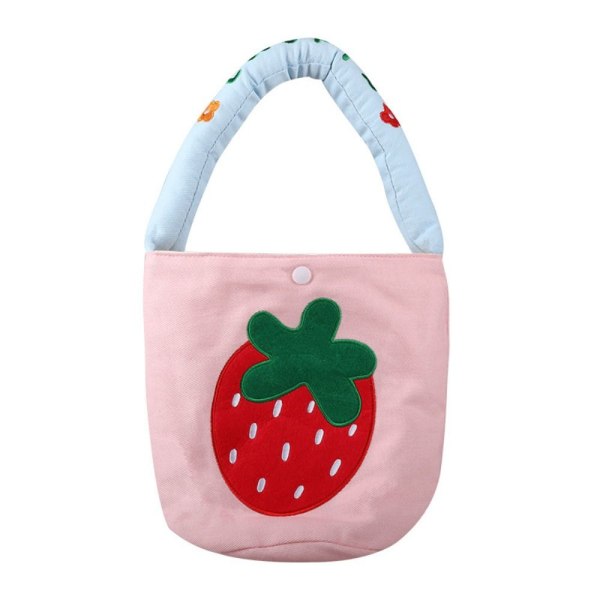 Skuldertaske Børnetaske PINK STRAWBERRY STRAWBERRY Pink Strawberry-Strawberry