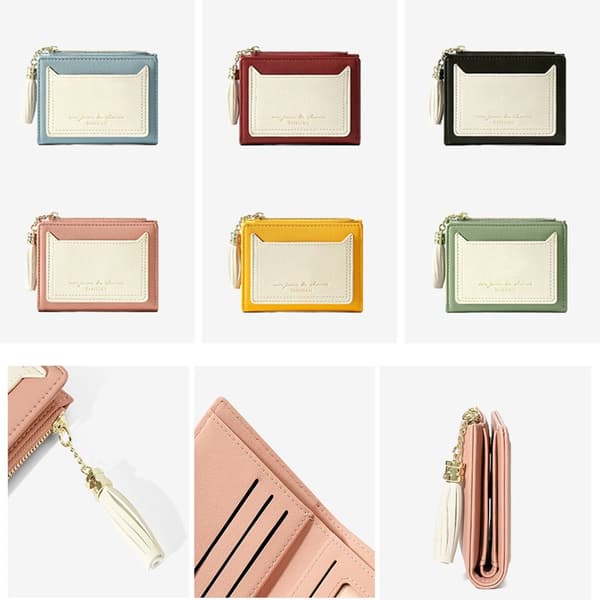 Dame Lady Wallet Lynlås Wallet SORT Black