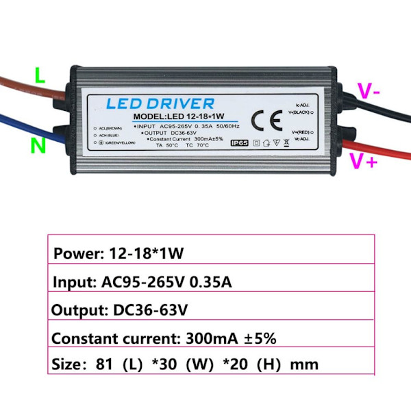 LED Driver Adapter Transformator 1-3W 1-3W 1-3w