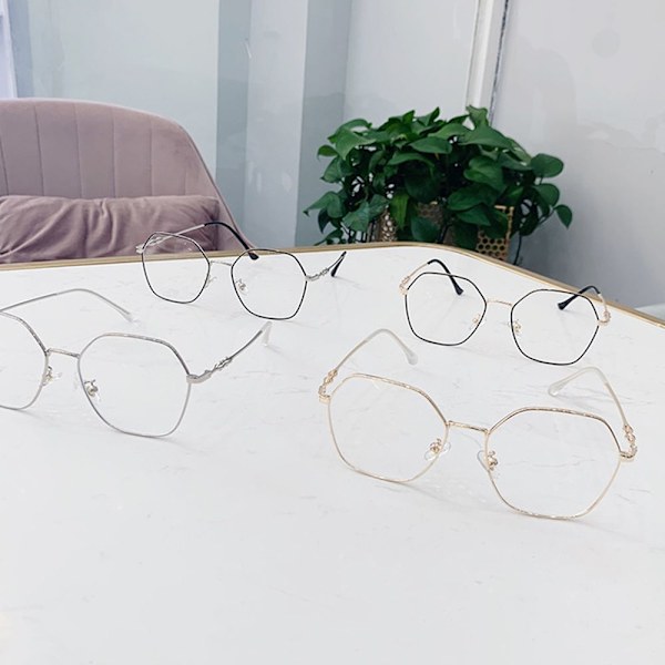 Anti-Blue Light Glasses Overdimensjonerte briller GULL Gold