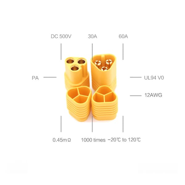 MT60 Plug Connector Plug Hane Hona Plugg 2 pair