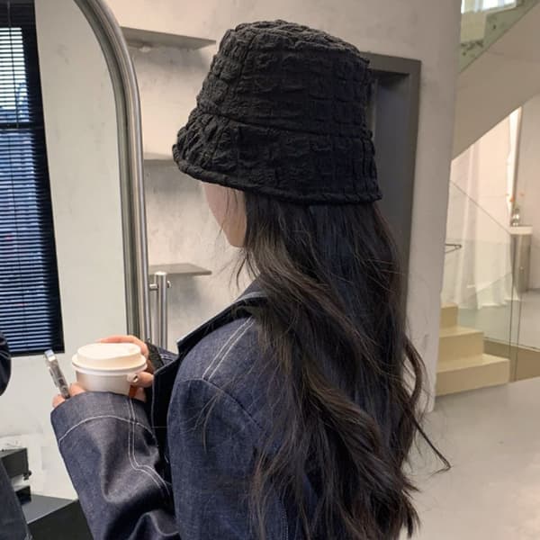 Bucket Hat Beach Cap MUSTA black