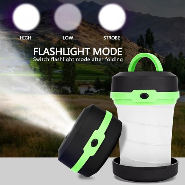 Pop-up LED-lanterne campinglys BLÅ blue