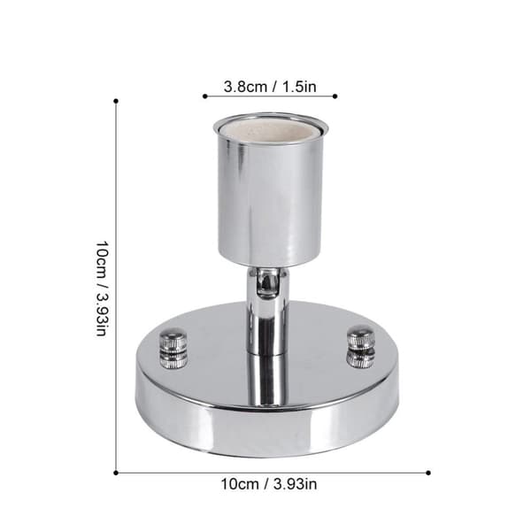 E27 Ljussockel Lampfot VIT white
