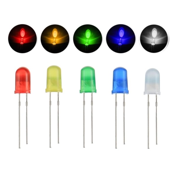 500 st LED-ljus LED-lampa Beads Emitting Diode