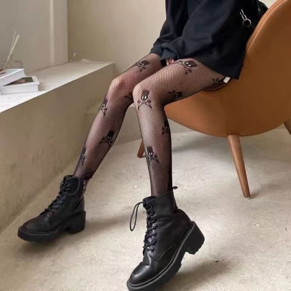 Netstrømpe Mesh Leggings 5 ​​5 5
