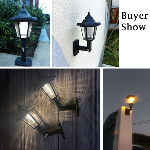 2 Stk Sekskantede Solar Lights Retro Lantern 1 STK 1 STK 1pc