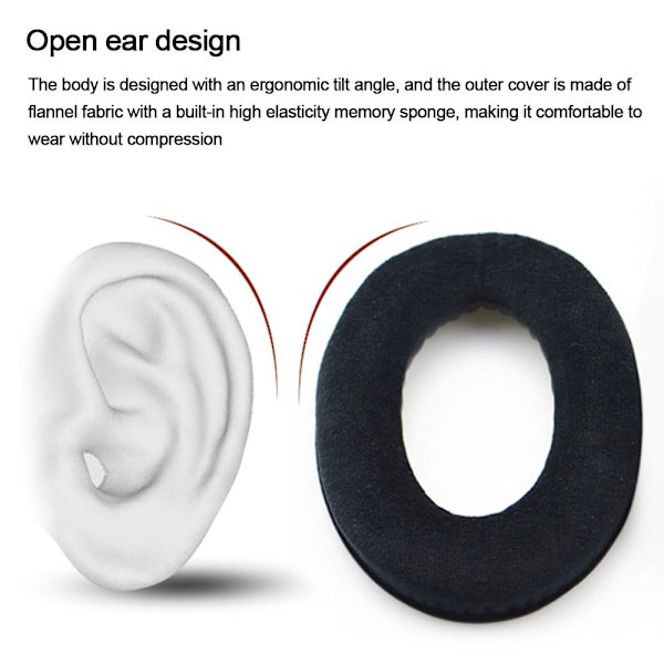 Ørepuder til Sennheiser HD418 SORT NANOCARP NANOCARP black nanocarp-nanocarp