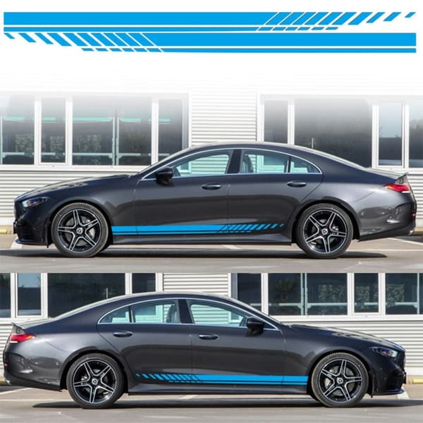 1Pari-autotarra Auto Side Stripe VAALEANHARMAA Light grey