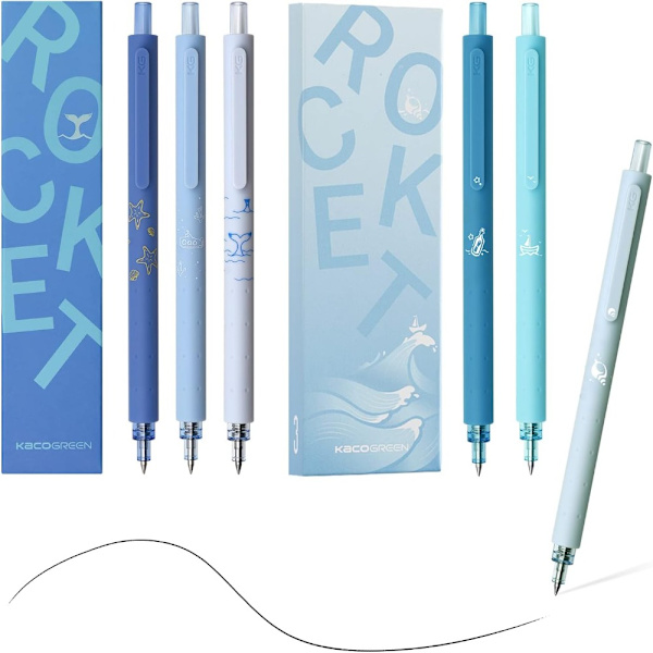 6st Black Ink Pens Quick Dry Ink Pen Bl ck Gel Pennor 3417 Fyndiq