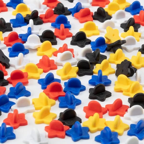 Gummipinnerygger Pinnerygger Stjerneform Stjerneform jakkeslagsnål