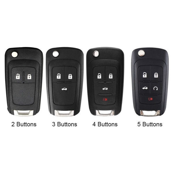 Fjernnøglekasse Bilnøgleskal 2 KNAPPER 2 KNAPPER 2 Buttons