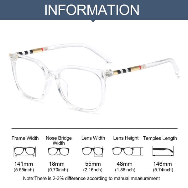 Runde briller Brilleinnfatning TRANSPARENT Transparent