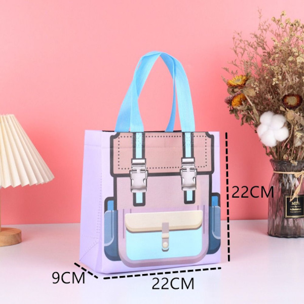 4 stk Gaveemballage Håndtaske Tote Bag STYLE 3 STYLE 3 Style 3