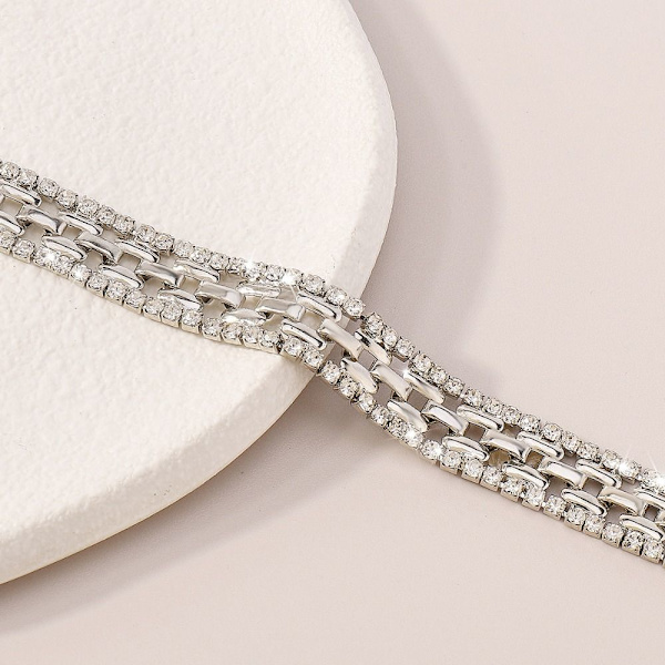 Choker Halskjede Clavicle Link Chain SØLV silver