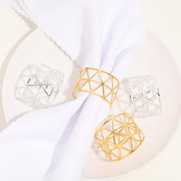 Lautasliinasolki Lautasliinasormus SILVER 12KPL 12KPL Silver 12Pcs-12Pcs