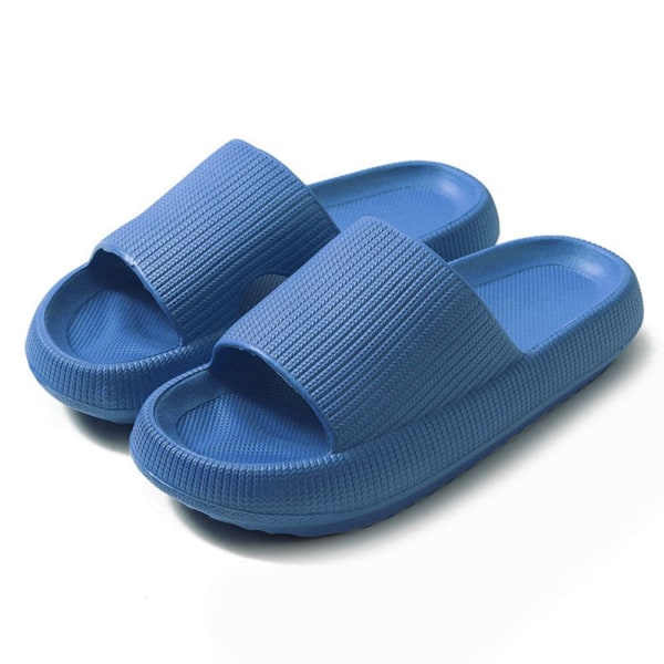 Pute Slides Sandaler Ultra-myke tøfler BLÅ 42-43 Blue 42-43