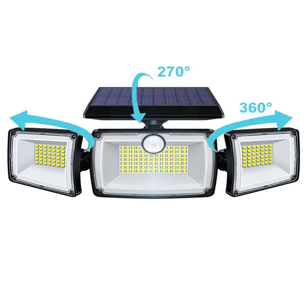 Solar Light LED 3-hodet
