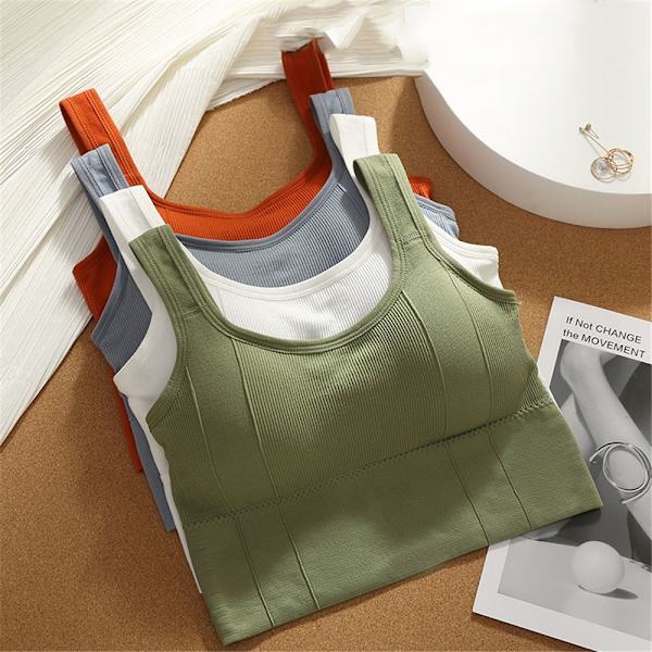 Sport BH Väst Underkläder Yoga BH Andas orange