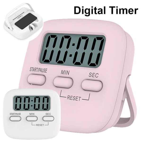 Digital Timer Nedtællingsur - HVID White