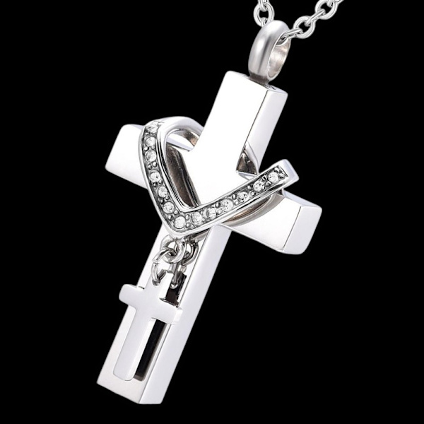 Double Cross Kaulakoru Bone Ash Riipus laatikko KULTA Gold
