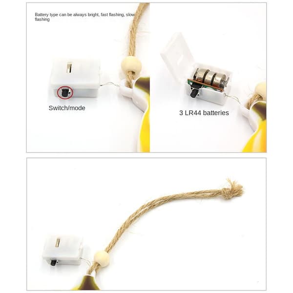 Pumpkin Light Evil LED-strenglys B B B