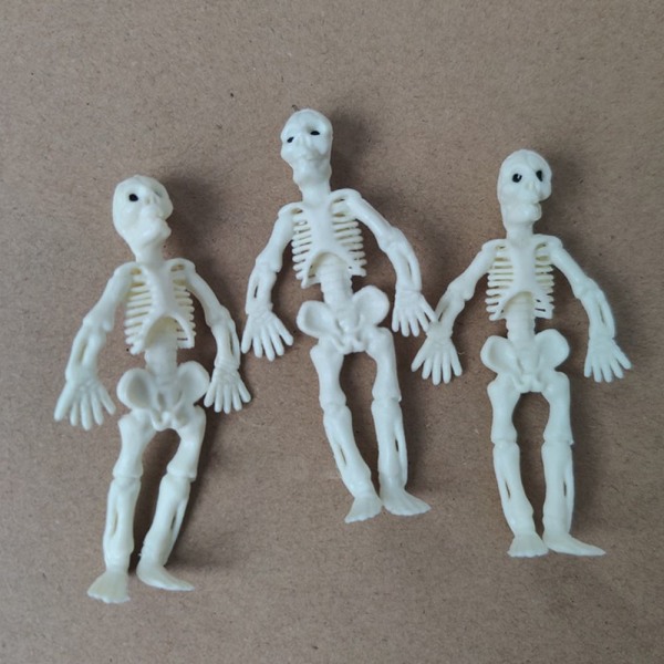 24stk Skull Doll Skelet Pendant 7CMBLACK SORT 7cmBlack