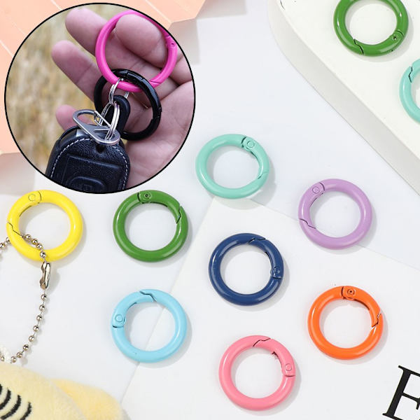 10 stk Fjeder O-Ring Spænder Karabinhagepunge Håndtasker 20MM 20mm
