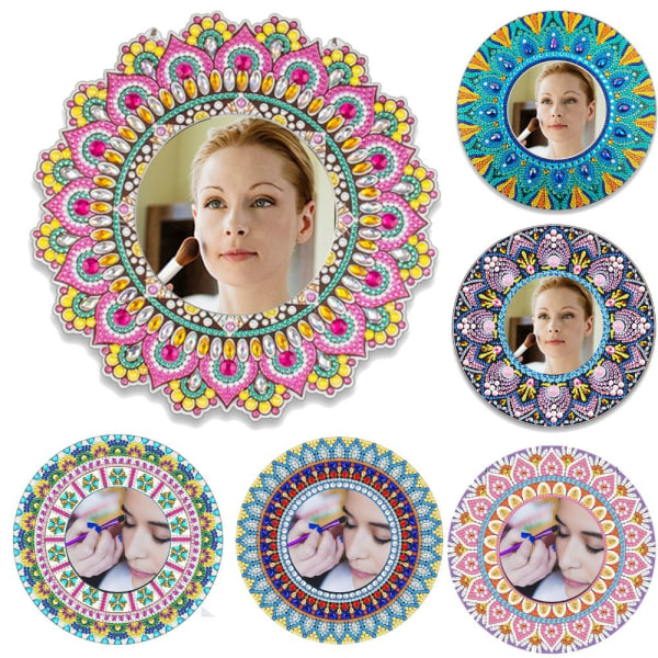 DIY diamantmalingsspeil Mandala Crystal 14 14 14