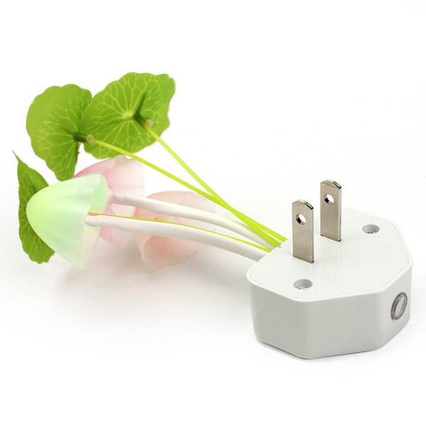 LED Mushroom Night Lights Färgglada Little Night Light US US US