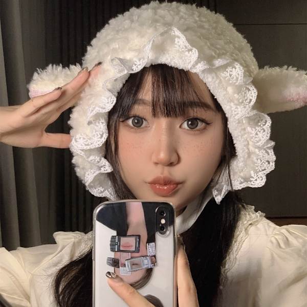 Fluffy Hatte Kostume Hatte SORT Black