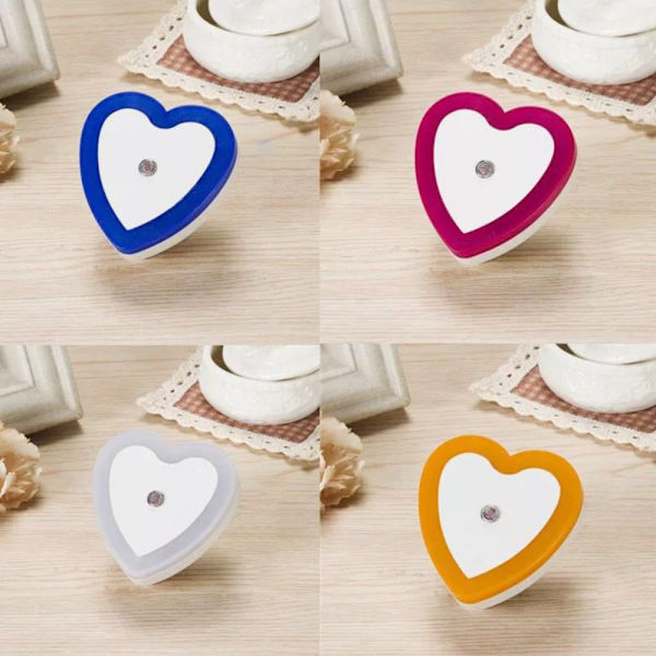 2stk Nattlys Induksjonslampe ROSA EU-STOPP EU-STOPP Pink EU Plug-EU Plug