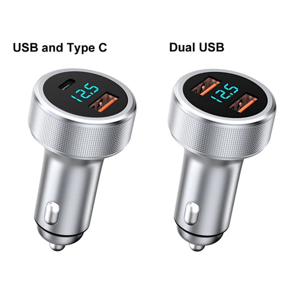 Billaderkontakt Hurtiglader USB OG TYPE C USB OG TYPE C