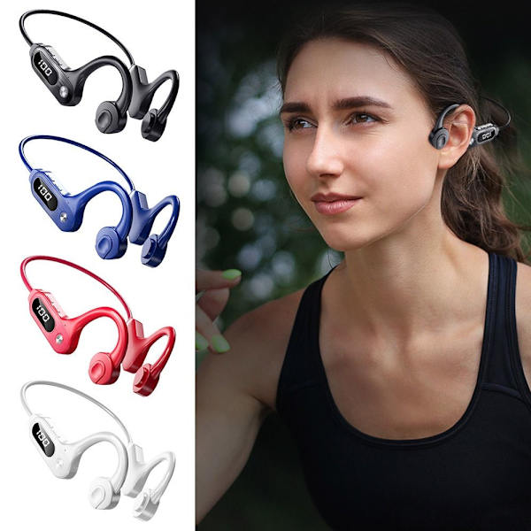 Bone Conduction -kuulokkeet Langattomat nappikuulokkeet RED Red